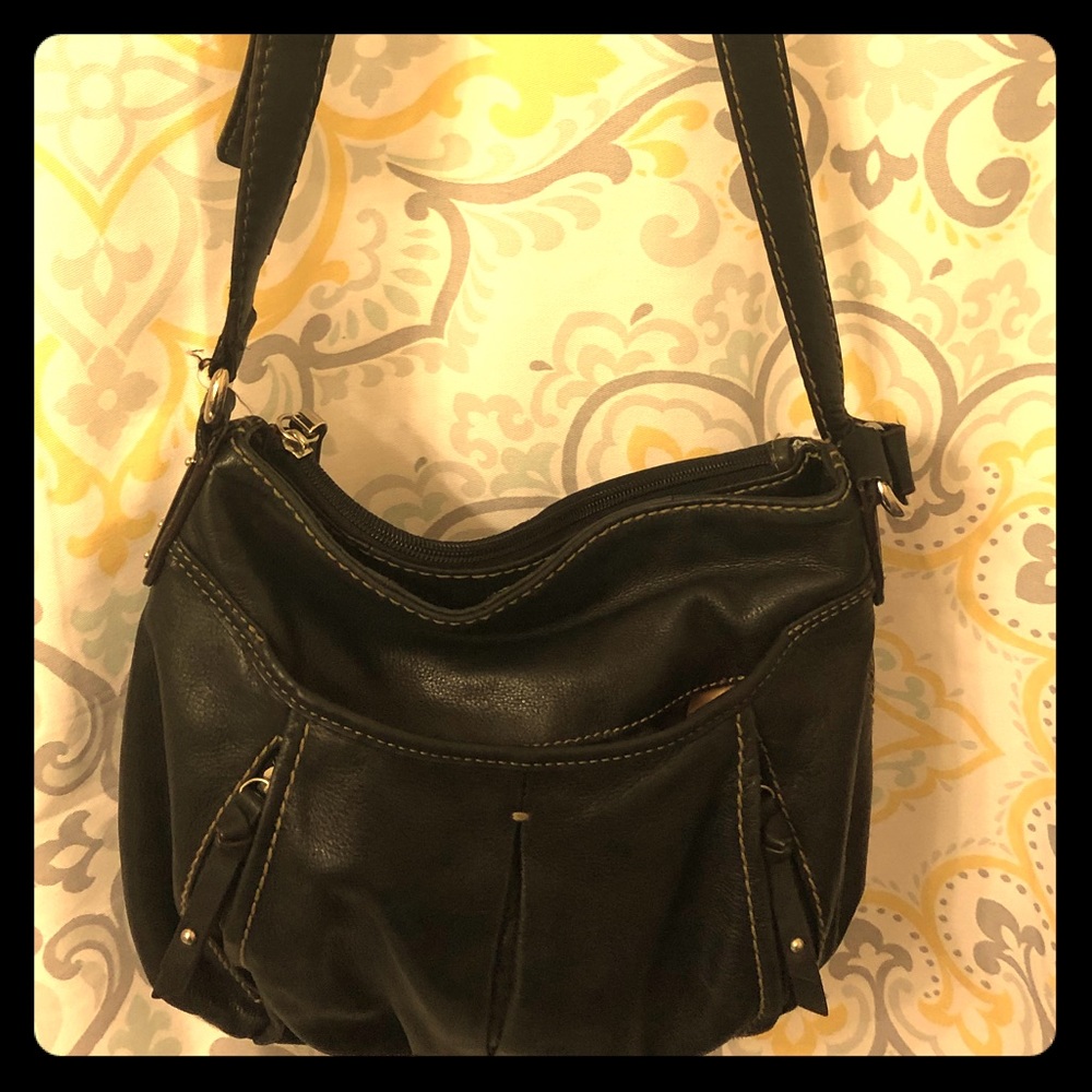 Tignanello black genuine leather purse